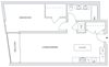 1 Bedroom Floor Plan